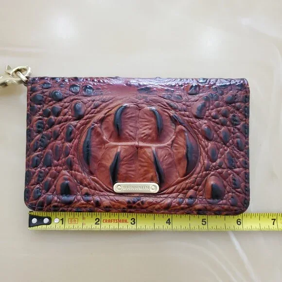 Brahmin Debra Wallet Wristlet in Classic Pecan Melbourne - Picture 10 of 16